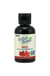 Now Foods BetterStevia Liquid Sweetener Maple flavor, zero-calorie, natural sugar alternative, 2 fl oz.